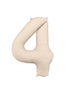 Balão Número 4 Bege